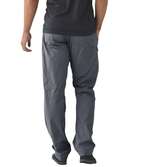 Lululemon Seawall Track Pant 2.0 Heathered Slate Deep Coal 5/2015 Men's Small - Picture 3 of 14